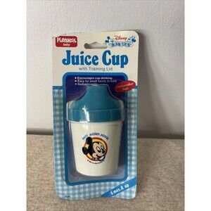1986 Playskool Baby Disney Mickey Mouse Juice Cup w/ Training Lid Sealed